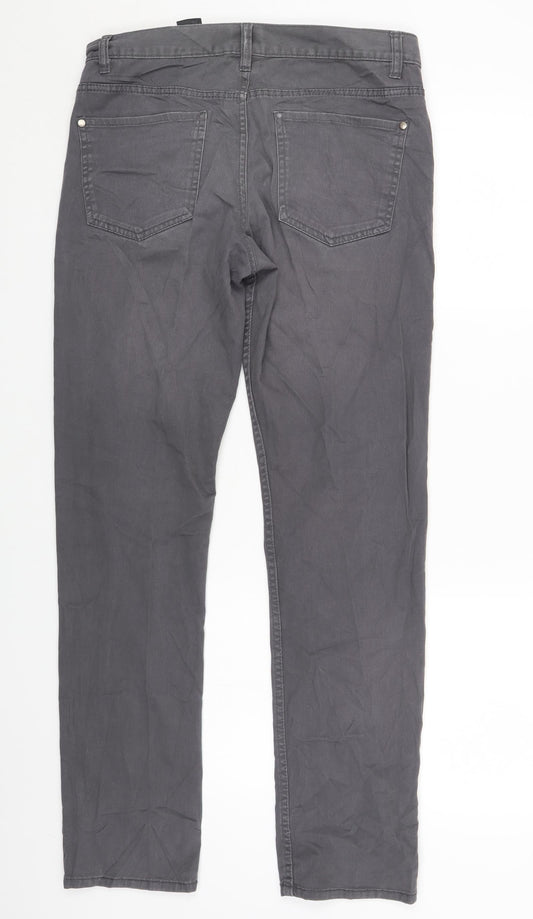 Womens UK Size 8 H&M Regular Fit Skinny Grey Jeans