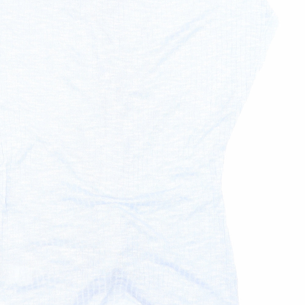 Womens UK Size M New Look Blue Basic T-Shirt