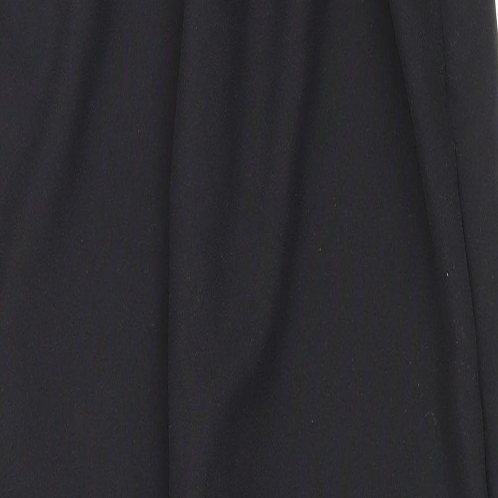 Womens UK Size 10 Preworn Regular Fit Carrot Black Trousers