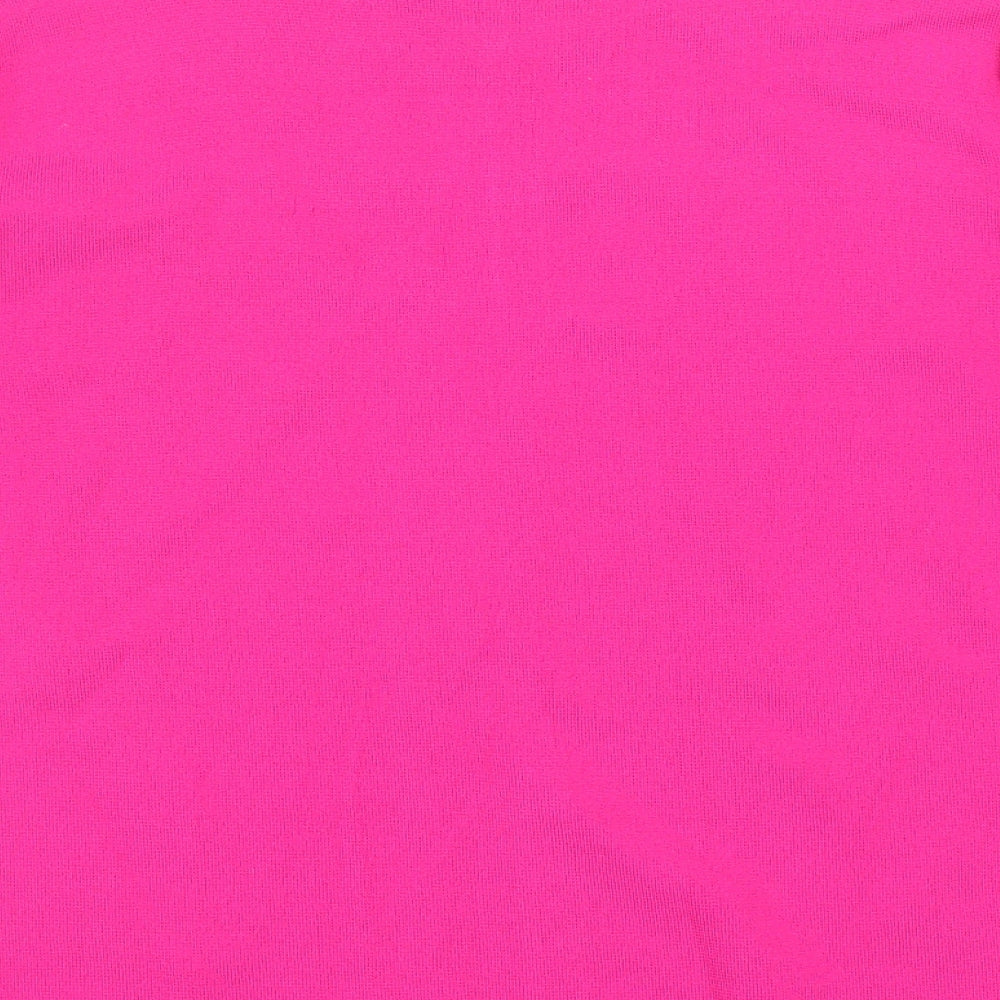 Womens UK Size 4 Sky Pink Basic T-Shirt