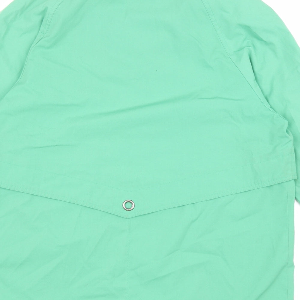 Mens UK Size M Telemac Green Rain Coat