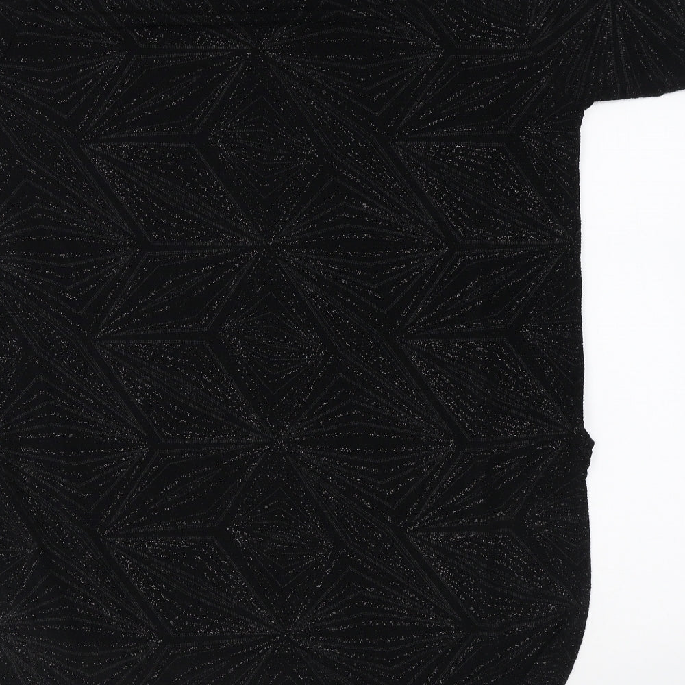 Womens UK Size 14 Quiz Black Basic Blouse