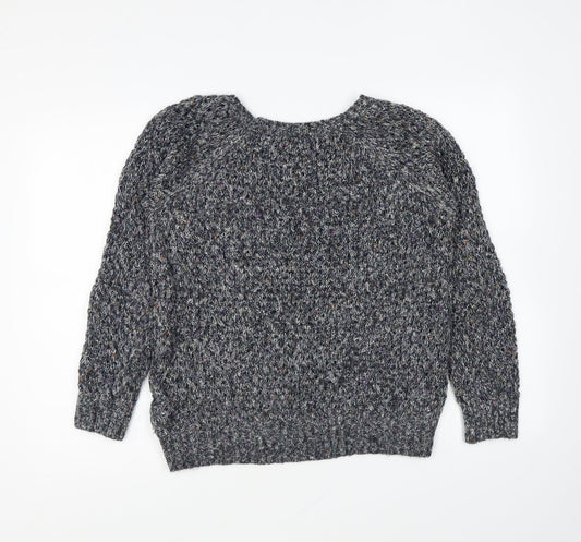 Womens UK Size L FOREVER 21 Blue Pullover Jumper