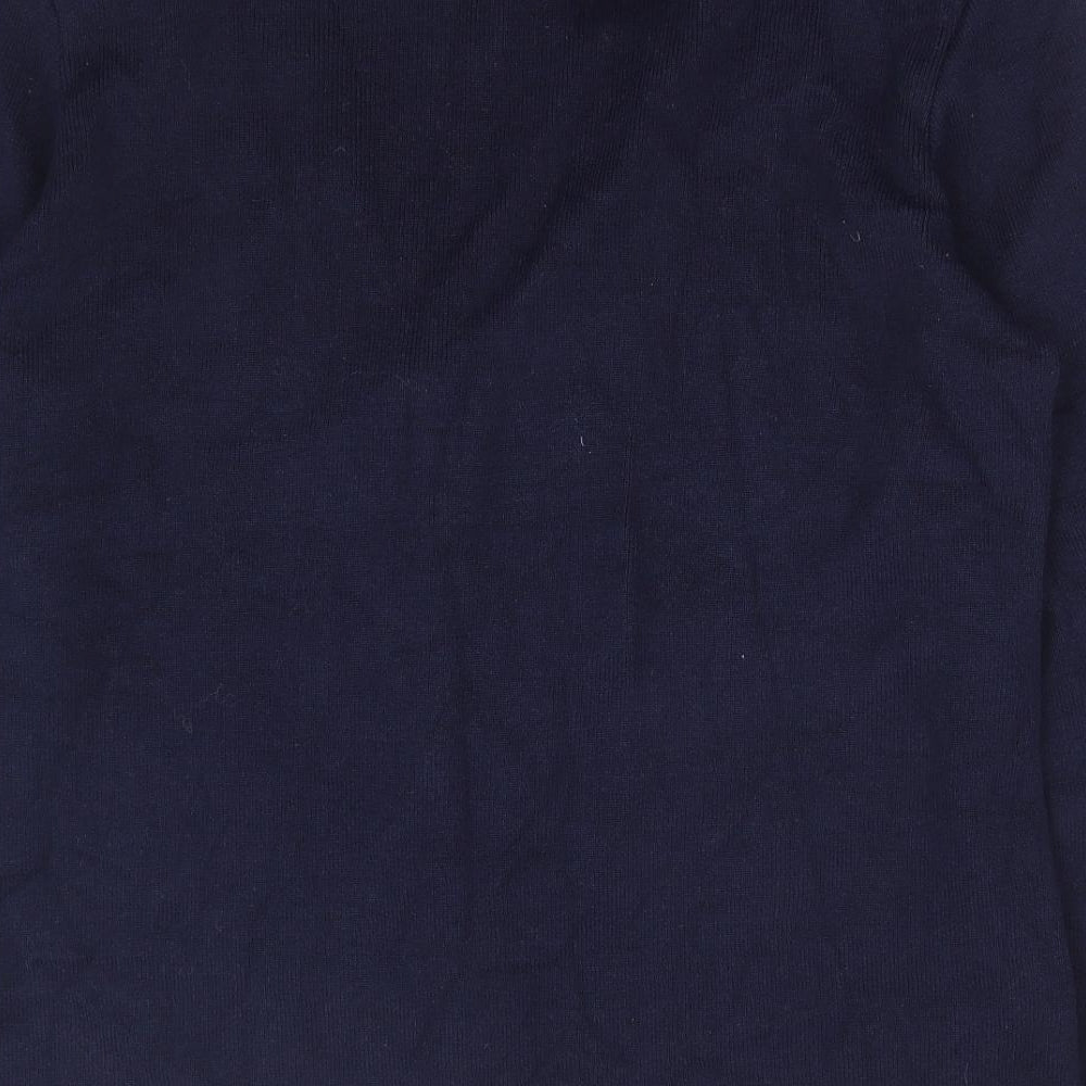 Womens UK Size 10 Afibel Blue Cardigan Jumper