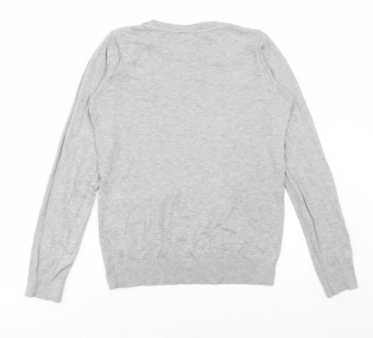 Womens UK Size 12 PEP&CO Grey Pullover Jumper