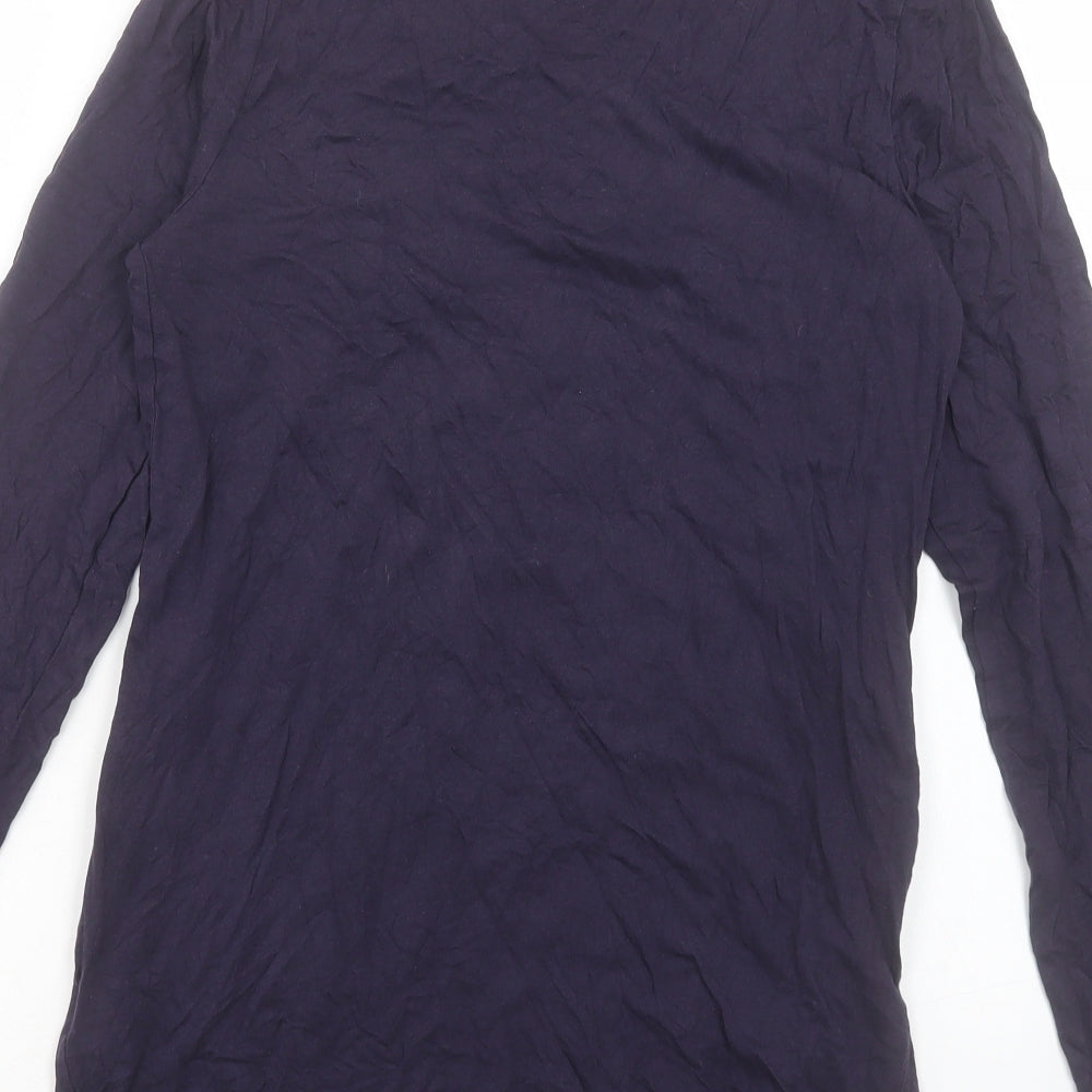 Womens UK Size 10 New Look Blue Basic T-Shirt