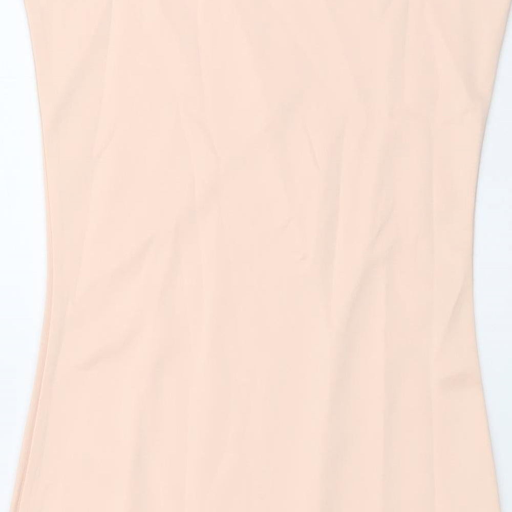 Missguided Womens Pink Polyester Mermaid Size 6 Round Neck Pullover