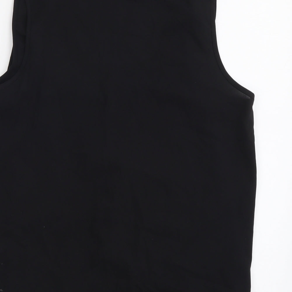 Womens UK Size L VILA Black Basic Tank