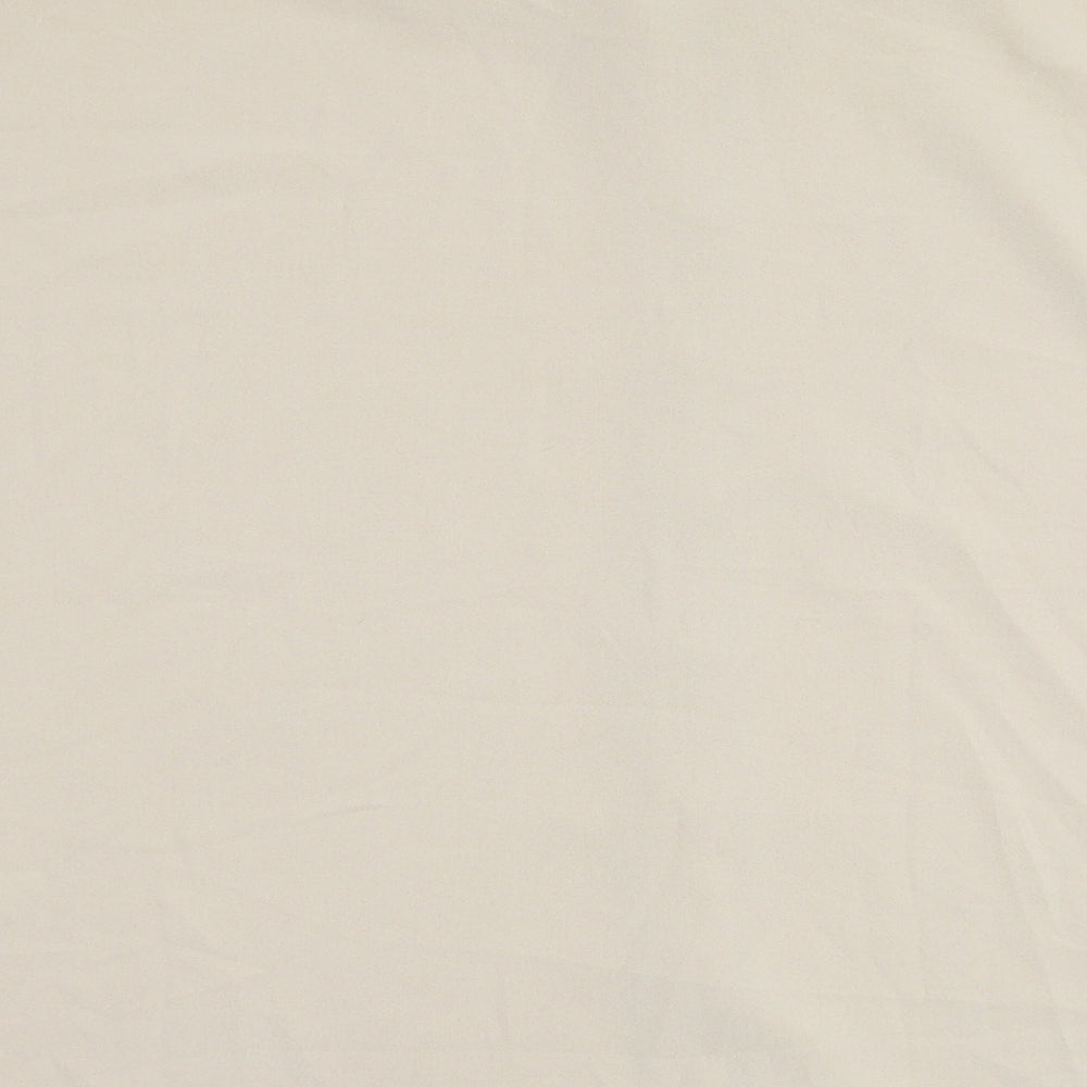 Womens UK Size S Cameo Rose Beige Basic Button-Up