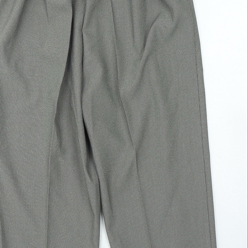 Womens UK Size 18 Saira Regular Fit Capri Black Trousers