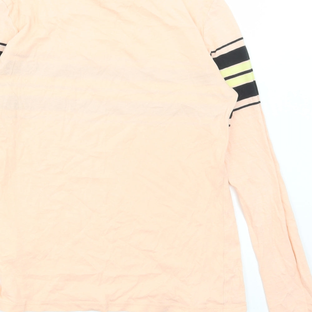 Womens UK Size S Cooperative Pink Basic T-Shirt
