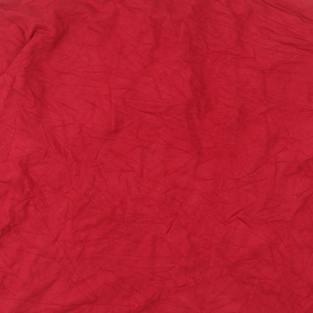 Atlas Mens Red Cotton Polo Size M Collared Button