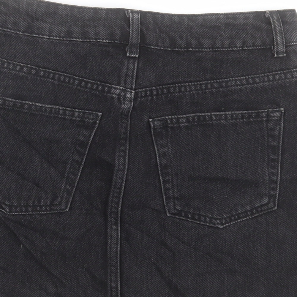 Womens UK Size 8 Topshop A-Line Denim Skirt