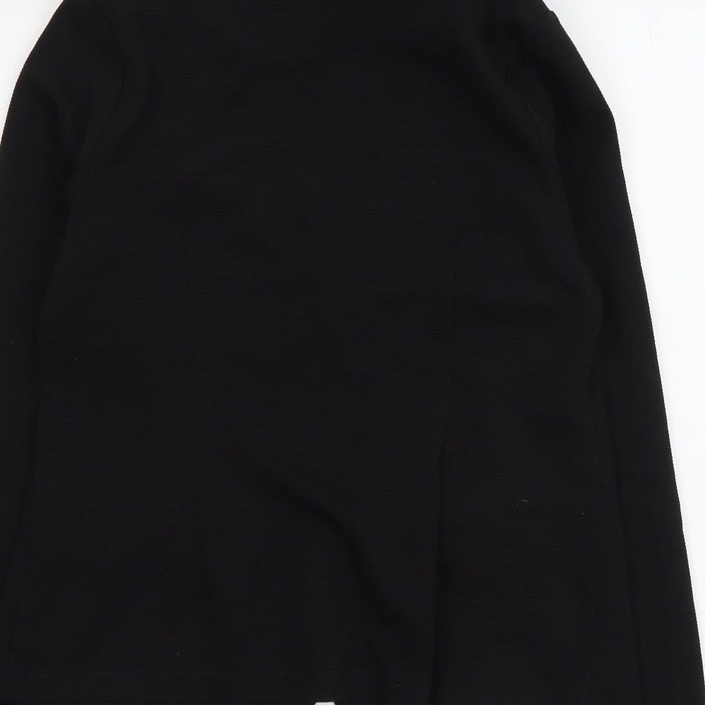 George Womens Black Polyester Jacket Suit Jacket Size 12