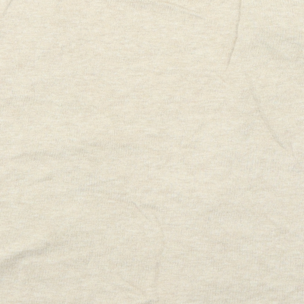 George Womens Beige V-Neck Cotton Cardigan Jumper Size 10