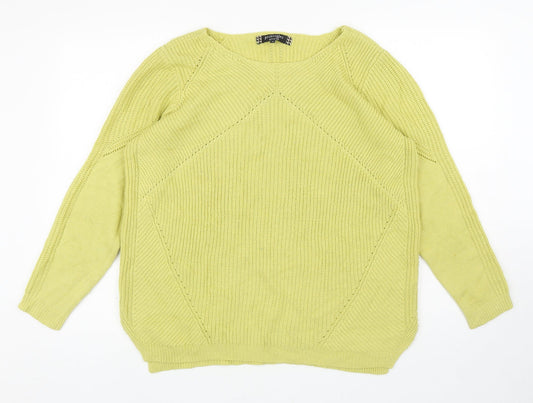 Womens UK Size 18 Principles Green Pullover Jumper