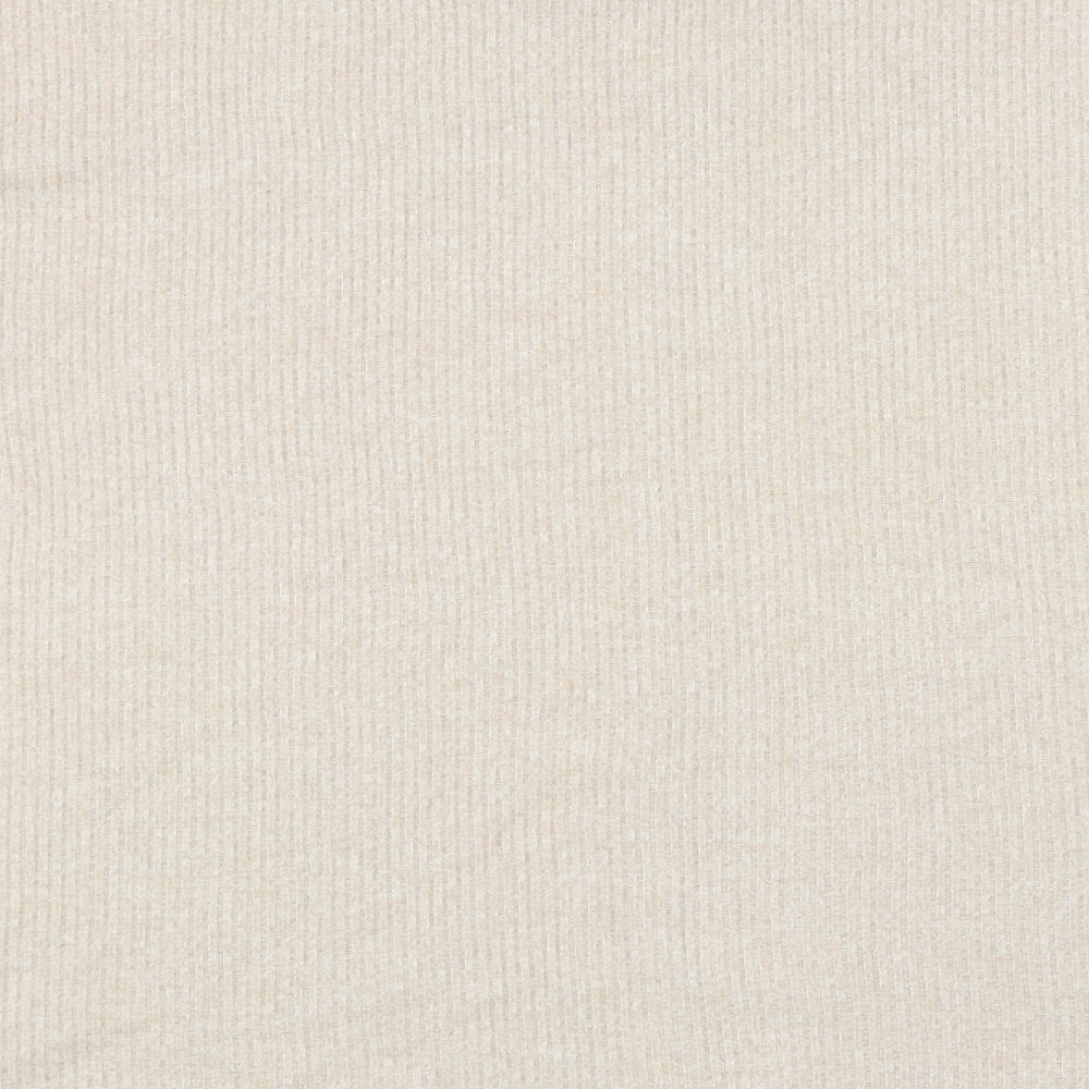 George Womens Beige Round Neck Polyester Pullover Jumper Size M