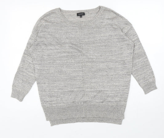 Womens UK Size 10 Matalan Silver Pullover Jumper