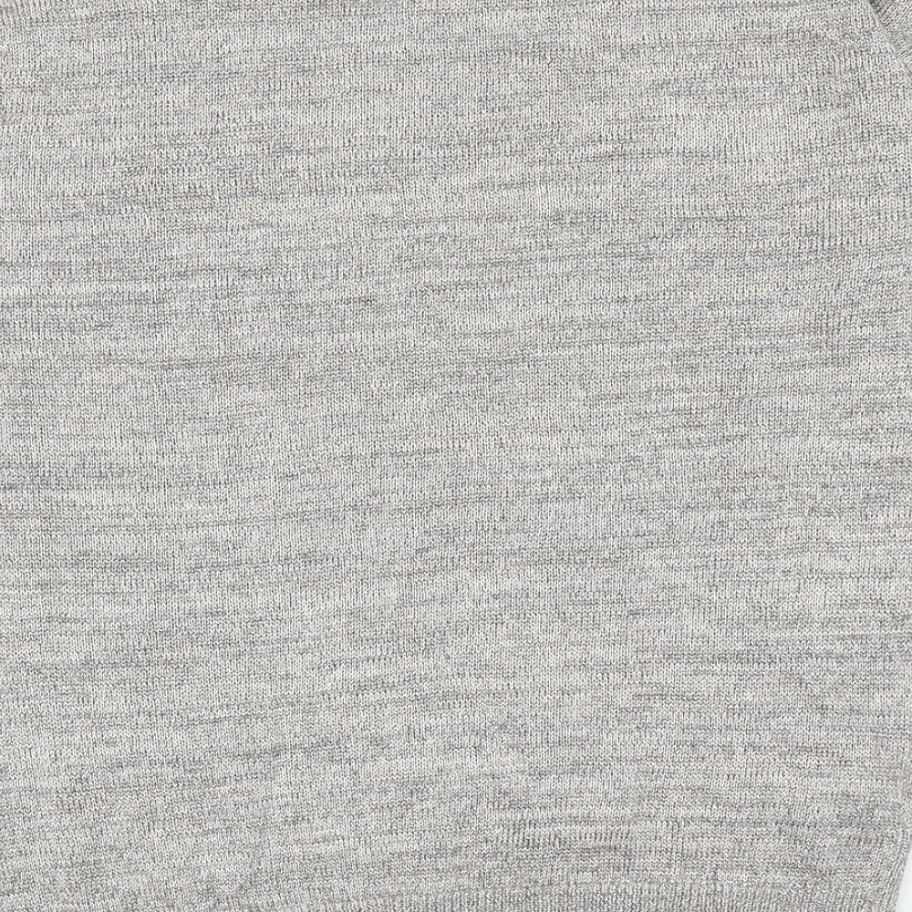 Womens UK Size 10 Matalan Silver Pullover Jumper