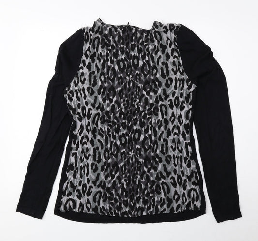 Womens UK Size 10 NEXT Black Basic Blouse