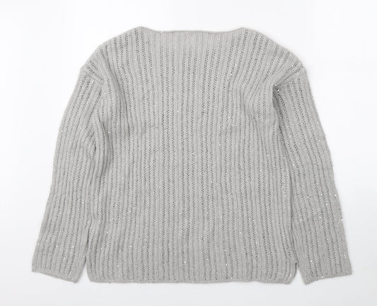 Womens UK Size M NEXT Grey Pullover Jumper
