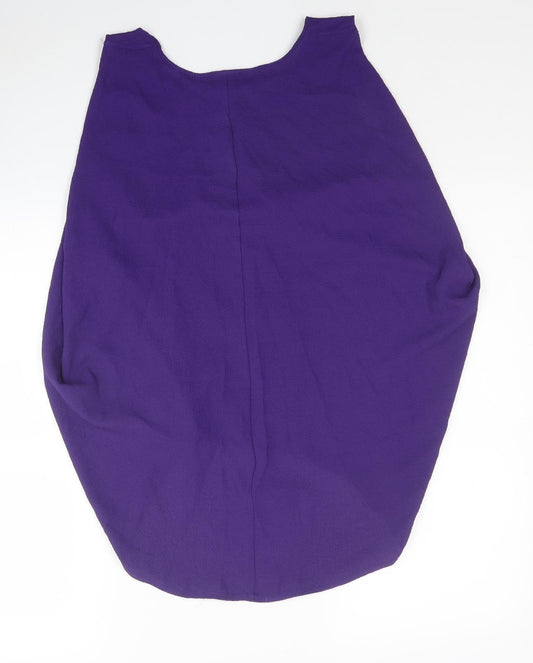Womens UK Size 12 H&M Purple Tunic Blouse