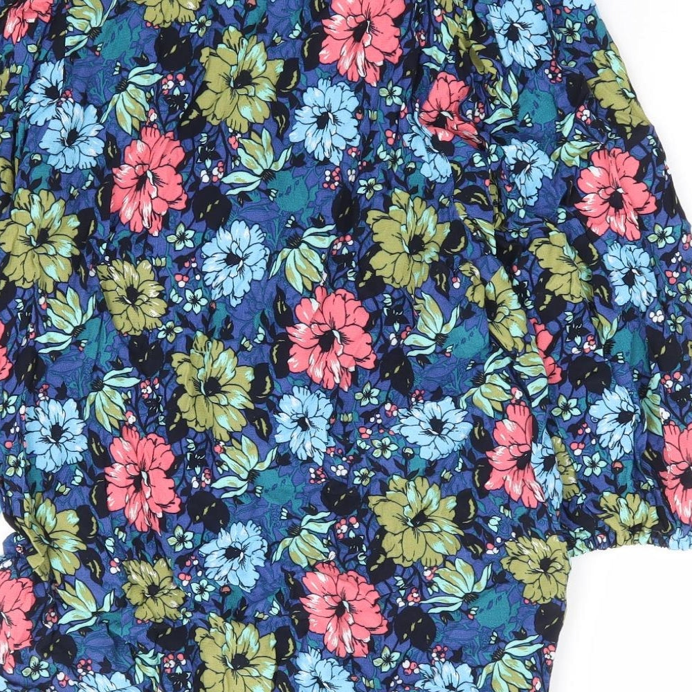 Womens UK Size 8 Marks and Spencer Multicoloured Basic Blouse