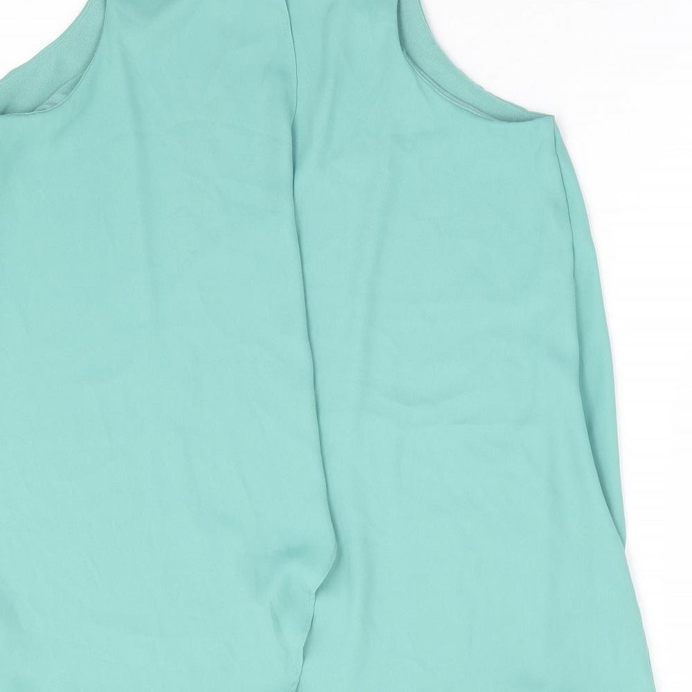 Womens UK Size 10 NEXT Green Basic Tank