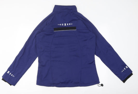 Crivit Womens Blue Rain Coat Coat Size L Zip