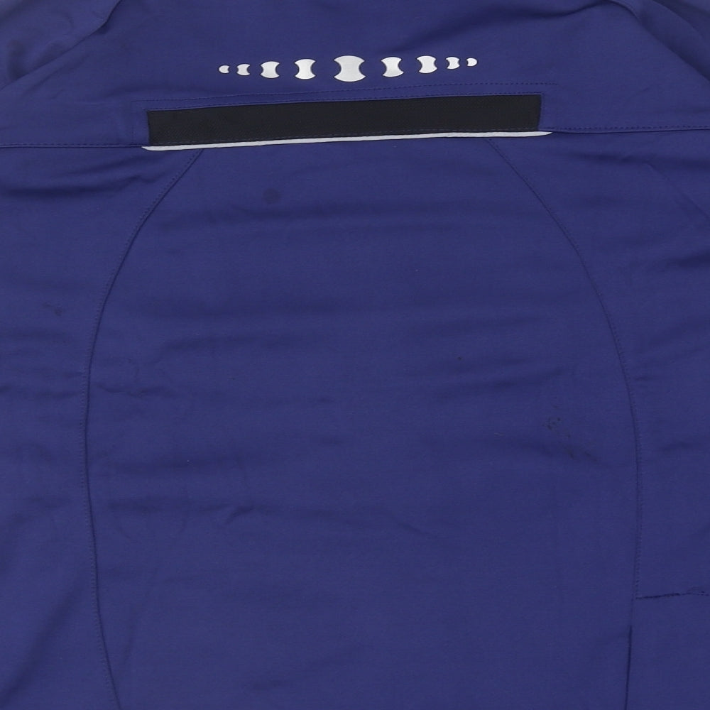 Crivit Womens Blue Rain Coat Coat Size L Zip