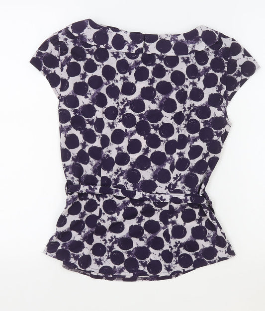 Womens UK Size 6 H&M Purple Basic Blouse