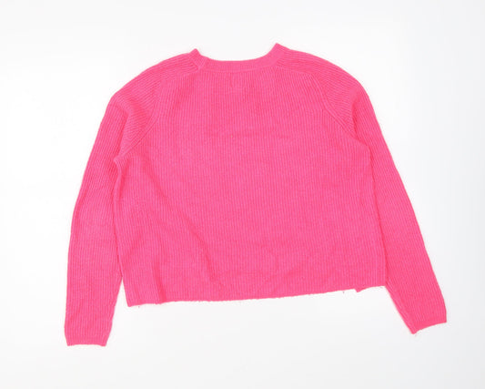 Womens UK Size 10 River Island Pink Pullover Jumper