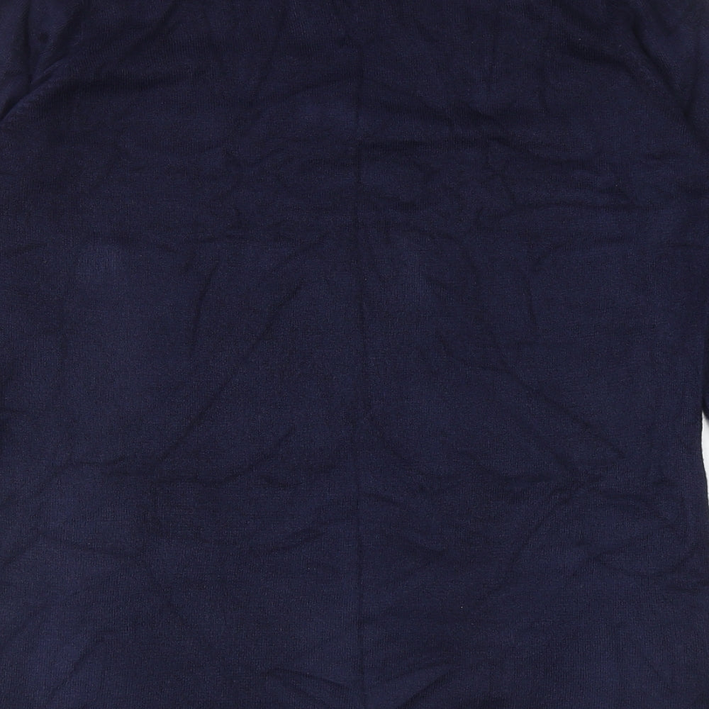 Womens UK Size 12 Papaya Blue Pullover Jumper