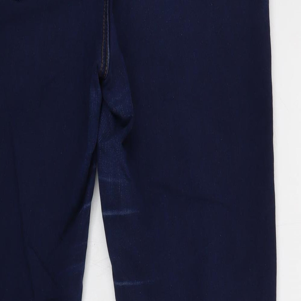 Very Womens Blue Polyester Skinny Jeans Size 12 L27 in Regular Zip