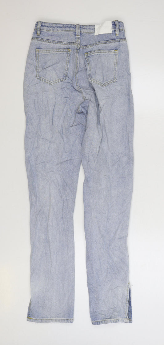 Missguided Womens Blue Cotton Skinny Jeans Size 6 L32 in Regular Zip