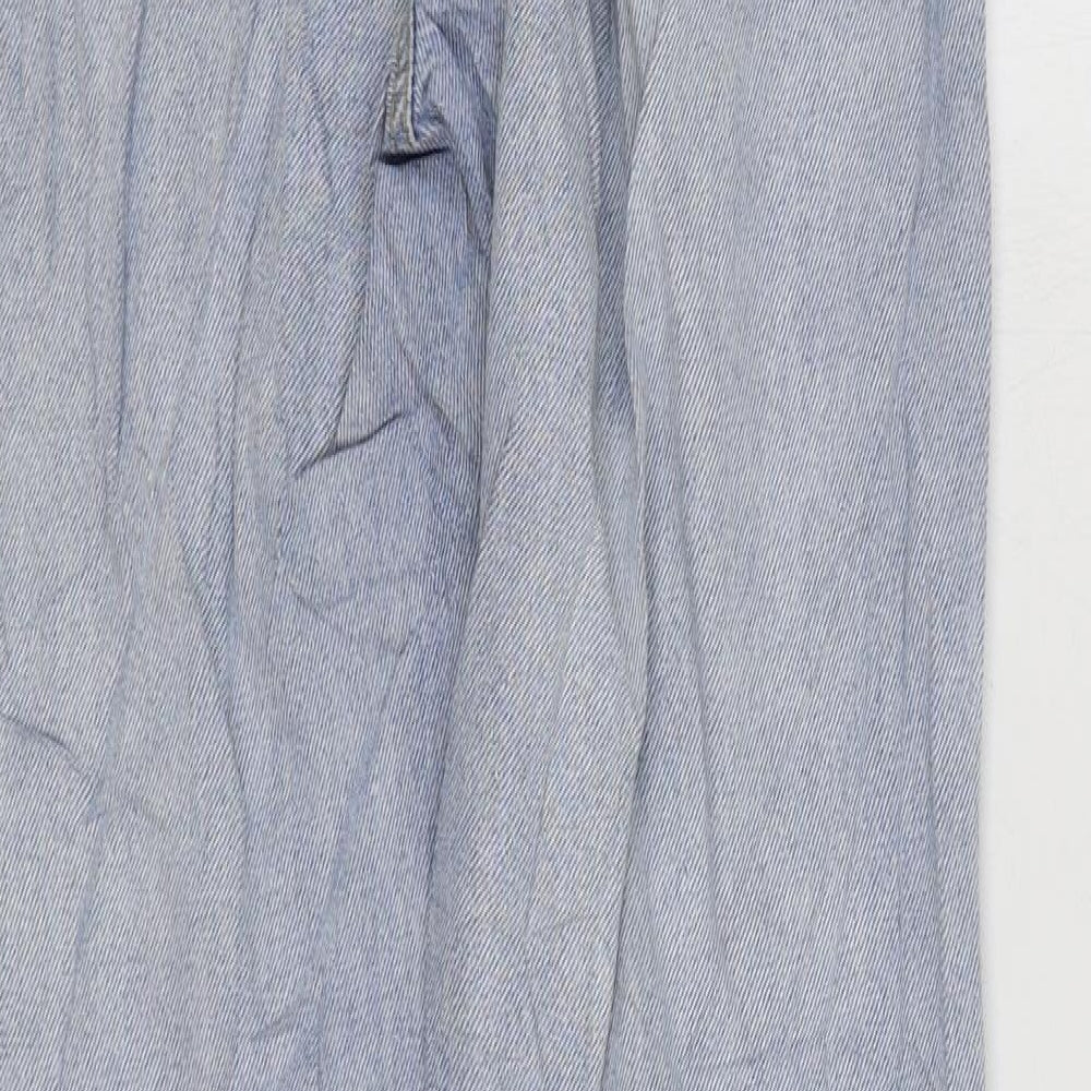 Missguided Womens Blue Cotton Skinny Jeans Size 6 L32 in Regular Zip