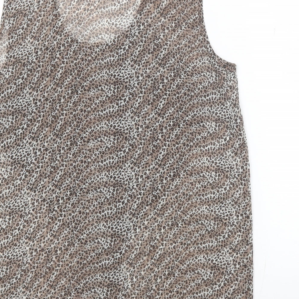 Womens UK Size 10 Atmosphere Brown Basic Blouse