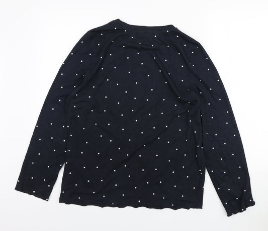 Womens UK Size S Topshop Blue Basic T-Shirt