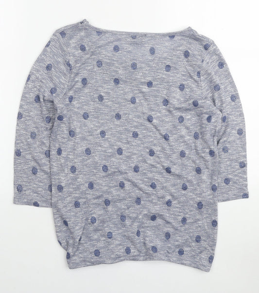 Womens UK Size 12 M&Co Blue Pullover Jumper