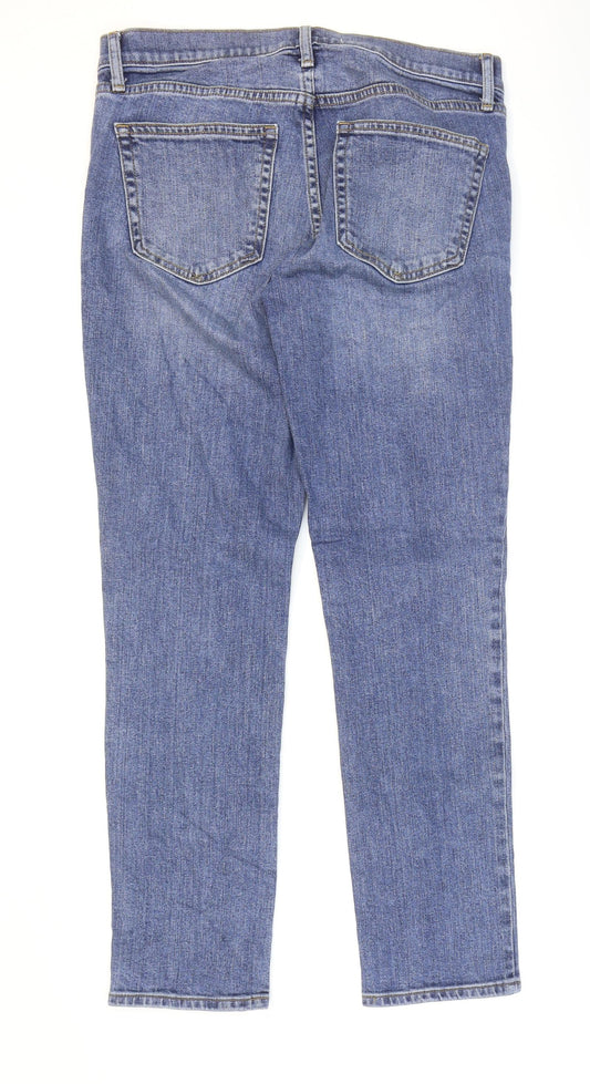 Gap Mens Blue Cotton Straight Jeans Size 28 in L27 in Regular Zip