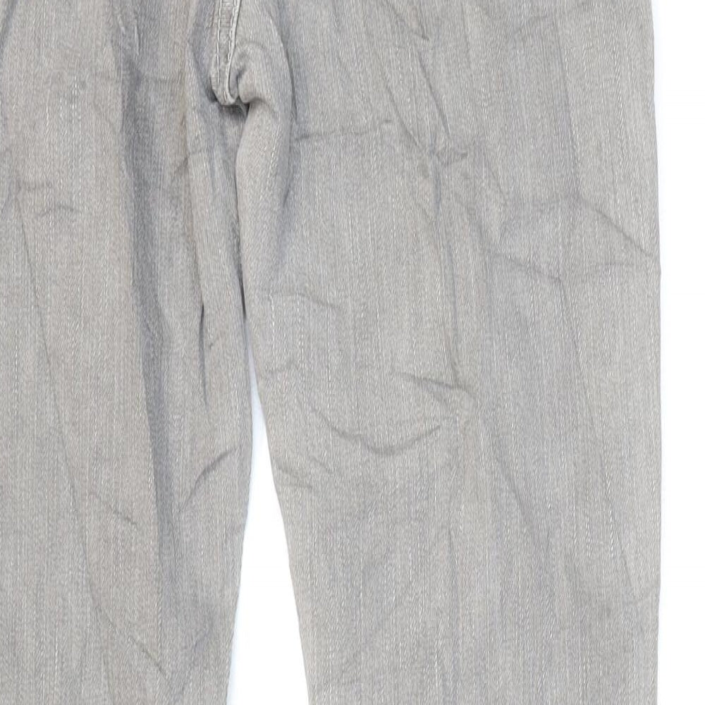 Mens UK Size 27 Superfine Regular Fit Skinny Grey Jeans