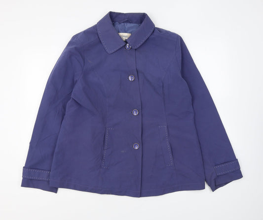 Womens UK Size 14 Classic Purple Jacket