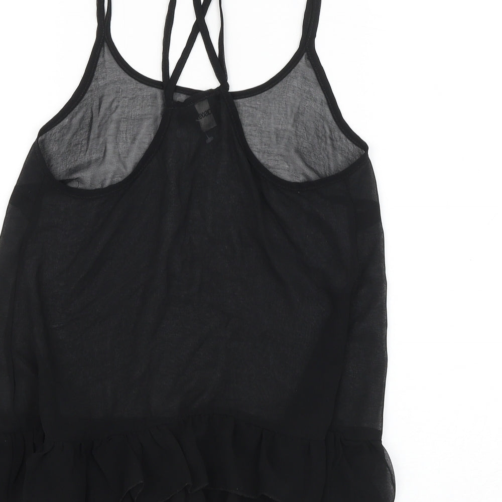 Womens UK Size 6 ASOS Black Camisole Tank