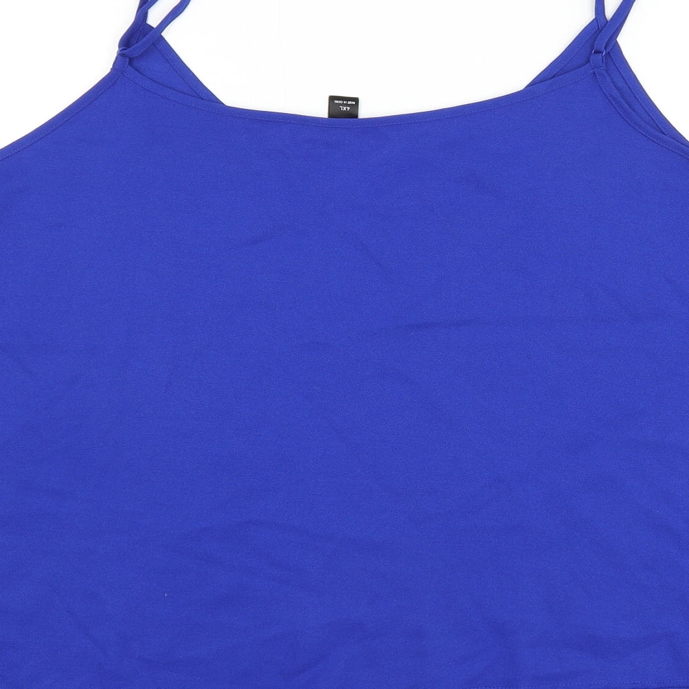 Womens UK Size 4XL Emery Rose Blue Camisole Tank