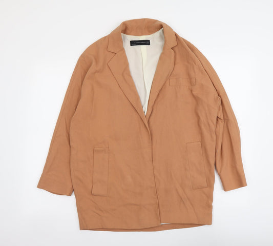 Womens UK Size XS Zara Beige Jacket
