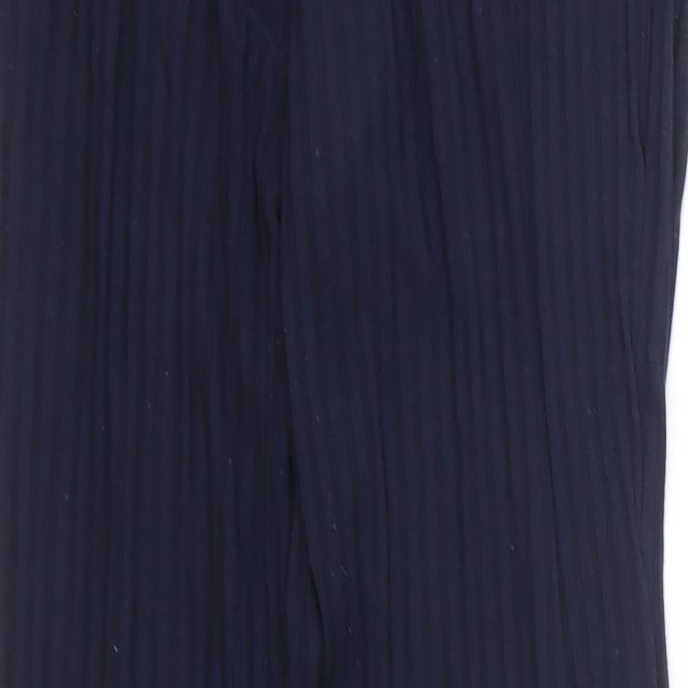 Womens UK Size M H&M Regular Fit Blue Trousers