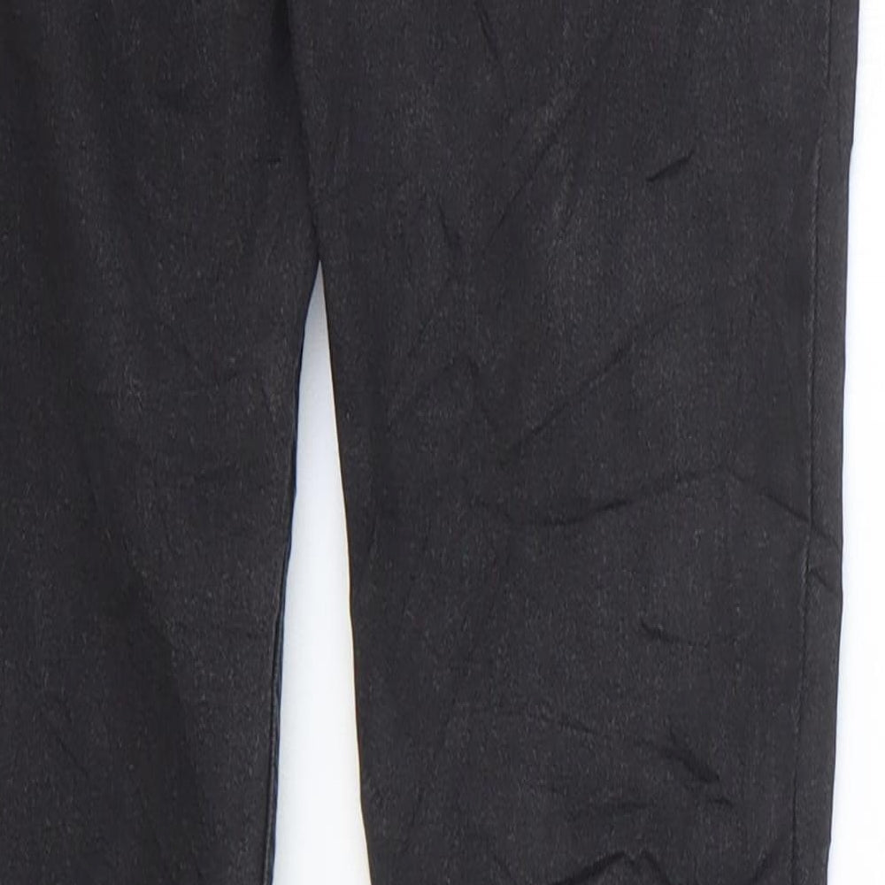 Denim & Co. Girls Black Cotton Skinny Jeans Size 10-11 Years Regular Zip