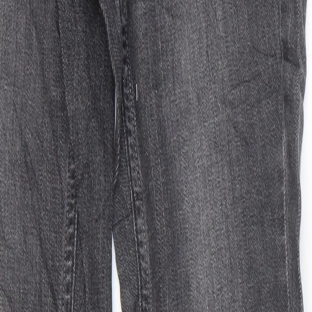 NEXT Womens Grey Cotton Skinny Jeans Size 6 L26 in Regular Zip