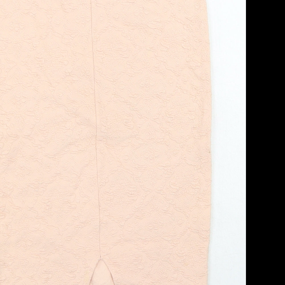 Miss Selfridge Womens Pink Cotton Straight & Pencil Skirt Size 6