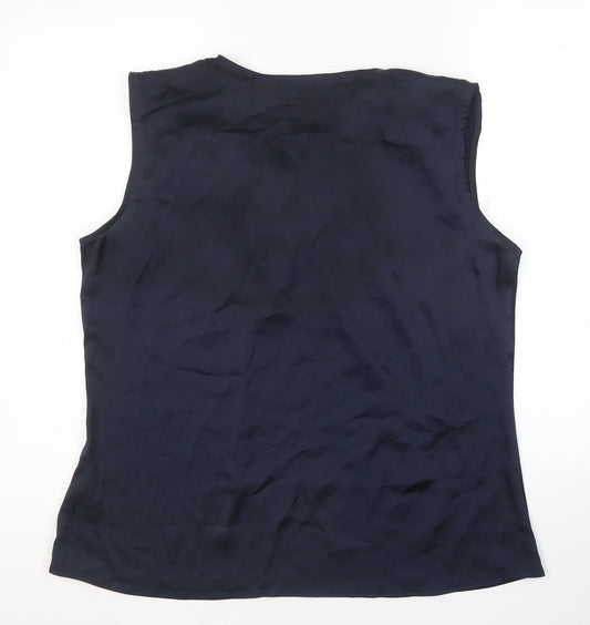 Womens UK Size 18 Debenhams Blue Basic Blouse